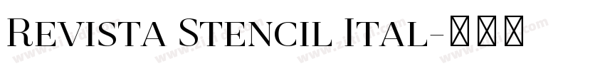Revista Stencil Ital字体转换